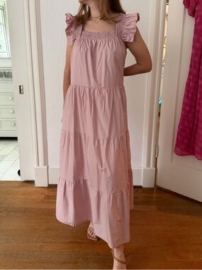 English Factory | Dresses | English Factory Seersucker Colorblock Effie Maxi  Dress Xs | Poshmark